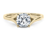 Hanover Solitaire Yellow Gold 18k Cushion Engagement Ring