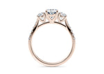 Lisbon Trilogy Rose Gold 18k Oval Engagement Ring