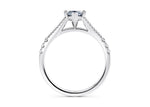 Oxford Diamond Band Platinum Marquise Engagement Ring