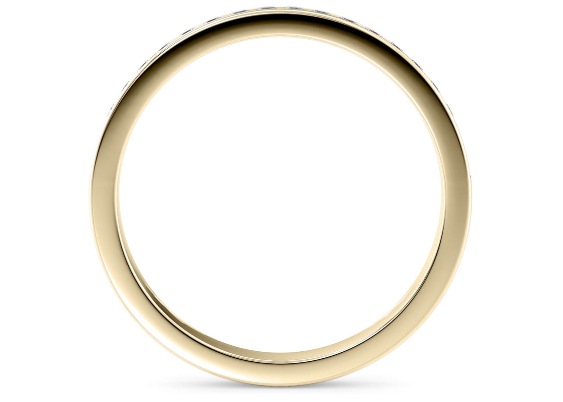 Tsarina Yellow Gold 18k Half Set Eternity Ring