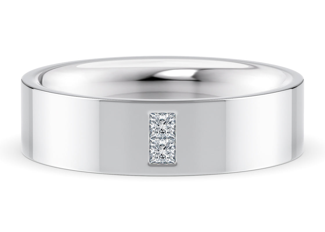 Jakob White Gold 18k Wedding Band