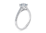 1477 Vintage Platinum Asscher Engagement Ring