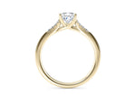 Thea Diamond Band Yellow Gold 18k Pear Engagement Ring