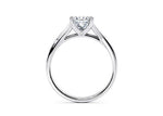 Hanover Solitaire Platinum Princess Engagement Ring