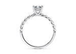 Ascot Solitaire Platinum Radiant Engagement Ring
