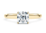 Paloma Solitaire Yellow Gold 18k Asscher Engagement Ring