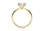 Starlight Compass Solitaire Yellow Gold 18k Asscher Engagement Ring