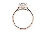 Minerva Halo Rose Gold 18k Marquise Engagement Ring