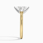 Comfort Fit 2mm Six-Prong Solitaire Ring Yellow Gold 18k Marquise Engagement Ring