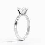 Comfort Fit 2mm Six-Prong Solitaire Ring Platinum Oval Engagement Ring
