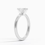 Comfort Fit 2mm Solitaire Ring Platinum Oval Engagement Ring