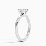 Comfort Fit 2mm Solitaire Ring Platinum Princess Engagement Ring