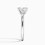 Comfort Fit 2mm Solitaire Ring Platinum Radiant Engagement Ring