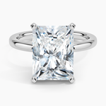Comfort Fit 2mm Solitaire Ring Platinum Radiant Engagement Ring