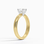 Comfort Fit 3mm Ring Yellow Gold 18k Cushion Engagement Ring