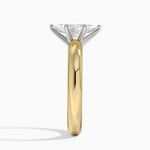 Comfort Fit 3mm Ring Yellow Gold 18k Marquise Engagement Ring