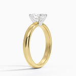 Comfort Fit 3mm Ring Yellow Gold 18k Oval Engagement Ring