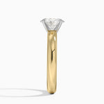 Comfort Fit 3mm Ring Yellow Gold 18k Oval Engagement Ring