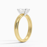 Comfort Fit 3mm Ring Yellow Gold 18k Radiant Engagement Ring