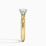 Comfort Fit 3mm Ring Yellow Gold 18k Round Engagement Ring