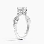 Luxe Willow Diamond Ring (1/4 ct. tw.) Platinum Asscher Engagement Ring