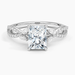 Luxe Willow Diamond Ring (1/4 ct. tw.) Platinum Radiant Engagement Ring