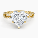 Luxe Willow Diamond Ring (1/4 ct. tw.) Yellow Gold 18k Heart Engagement Ring