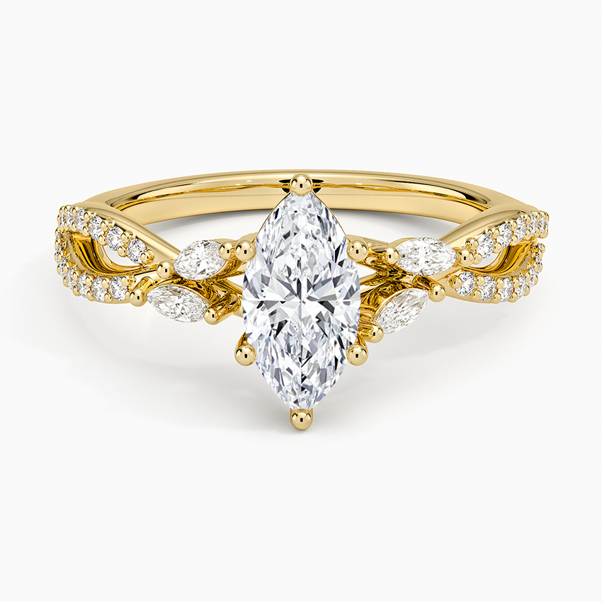 Luxe Willow Diamond Ring (1/4 ct. tw.) Yellow Gold 18k Marquise Engagement Ring