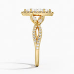 Luxe Willow Halo Diamond Ring (2/5 ct. tw.) Yellow Gold 18k Marquise Engagement Ring