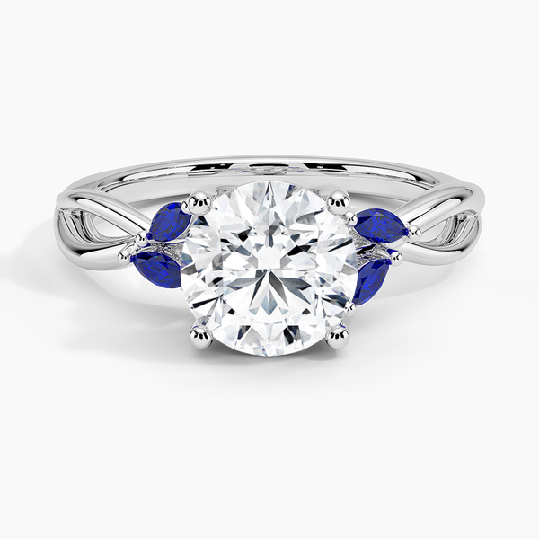 Willow Ring With Sapphire Accents Engagement Ring