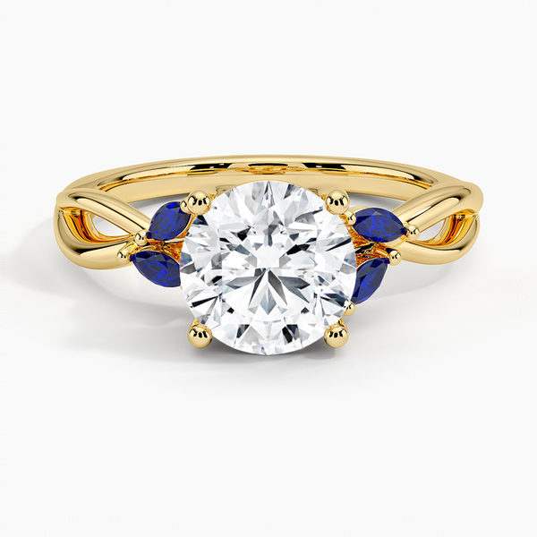 Willow Ring With Sapphire Accents Engagement Ring