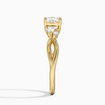 Willow Diamond Ring (1/8 ct. tw.) Yellow Gold 18k Cushion Engagement Ring