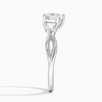 Willow Diamond Ring (1/8 ct. tw.) Platinum Heart Engagement Ring