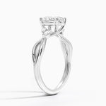 Willow Diamond Ring (1/8 ct. tw.) Platinum Oval Engagement Ring