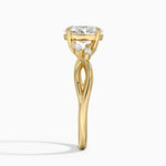 Willow Diamond Ring (1/8 ct. tw.) Yellow Gold 18k Oval Engagement Ring
