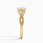 Willow Diamond Ring (1/8 ct. tw.) Yellow Gold 18k Princess Engagement Ring