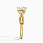 Willow Diamond Ring (1/8 ct. tw.) Yellow Gold 18k Radiant Engagement Ring
