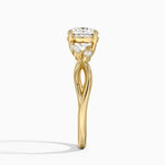 Willow Diamond Ring (1/8 ct. tw.) Yellow Gold 18k Round Engagement Ring