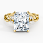 Willow Diamond Ring (1/8 ct. tw.) Yellow Gold 18k Radiant Engagement Ring