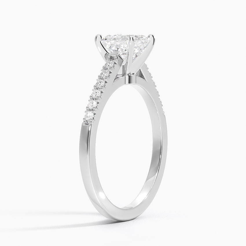 Sonora Diamond Ring White Gold 18k Asscher Engagement Ring