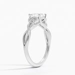 Celtic Love Knot Ring Platinum Asscher Engagement Ring