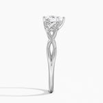 Celtic Love Knot Ring Platinum Heart Engagement Ring