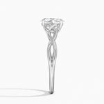 Celtic Love Knot Ring Platinum Oval Engagement Ring