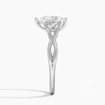Celtic Love Knot Ring Platinum Pear Engagement Ring