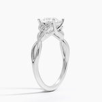 Celtic Love Knot Ring Platinum Princess Engagement Ring