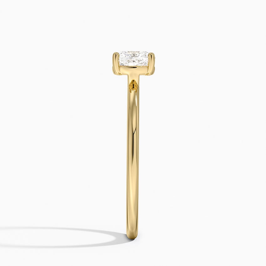 Gwen Perfect Fit Solitaire Ring Yellow Gold 18k Cushion Engagement Ring