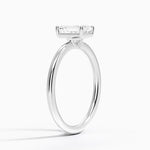Gwen Perfect Fit Solitaire Ring Platinum Emerald Engagement Ring