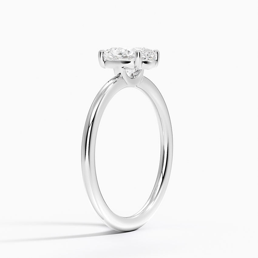 Gwen Perfect Fit Solitaire Ring Platinum Oval Engagement Ring