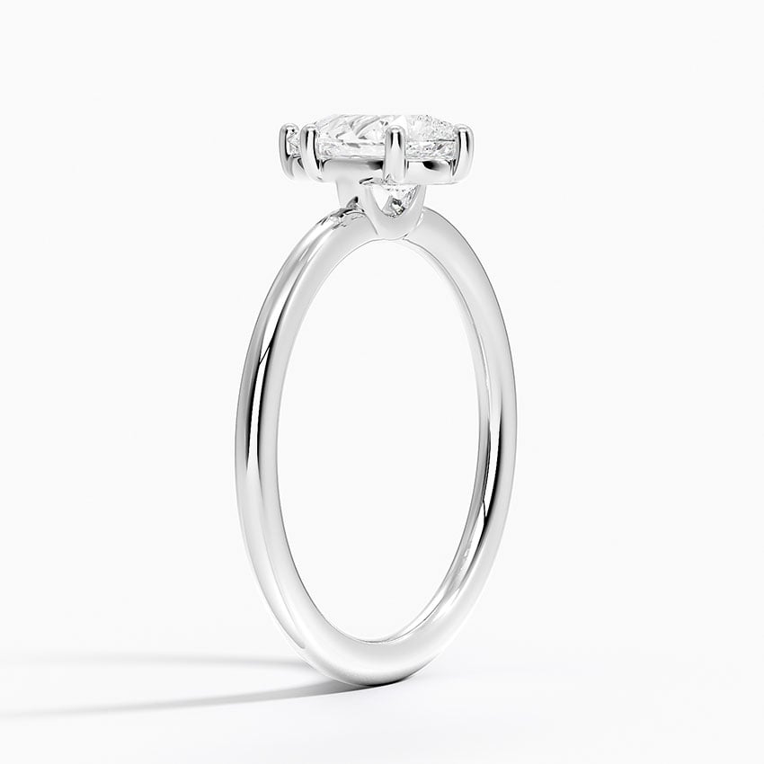 Gwen Perfect Fit Solitaire Ring Platinum Pear Engagement Ring