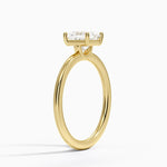 Gwen Perfect Fit Solitaire Ring Yellow Gold 18k Princess Engagement Ring